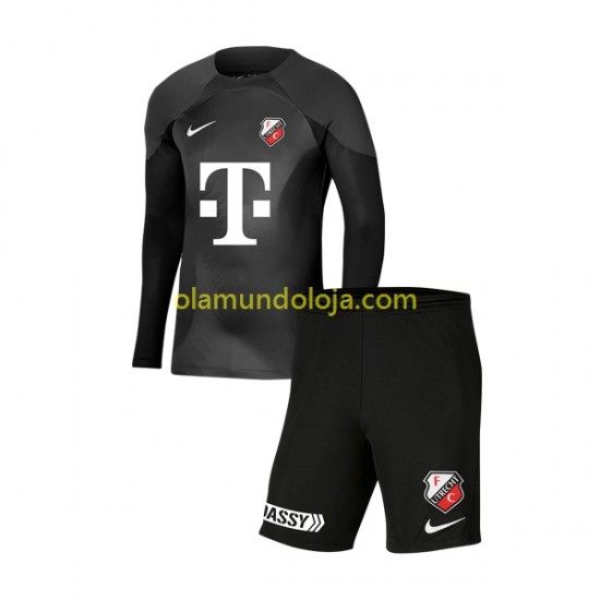 Camisola FC Utrecht Guarda-redes Criança Equipamento Primeiro 2022-2023 Manga Comprida